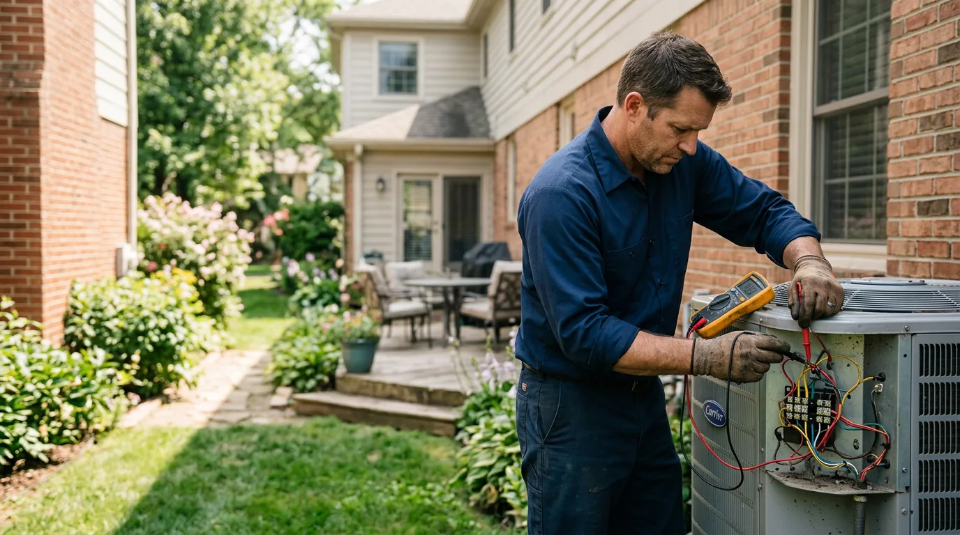 HVAC technician working near Silver Lake, WI